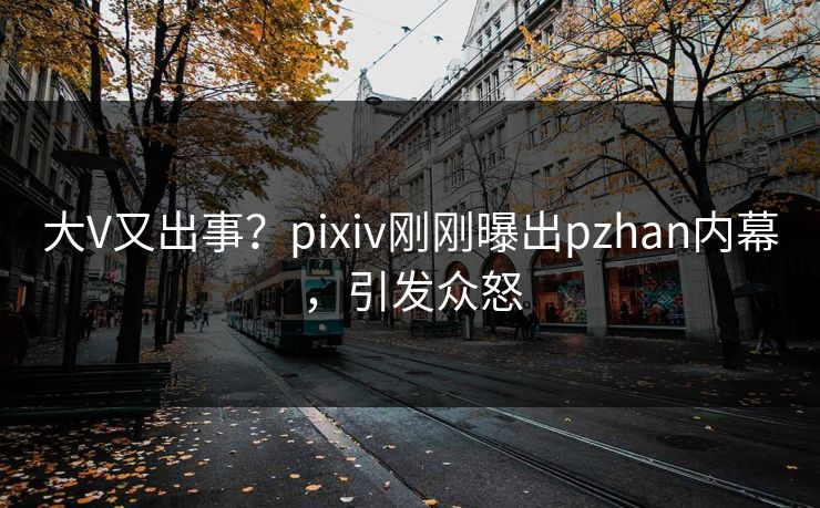 大V又出事？pixiv刚刚曝出pzhan内幕，引发众怒