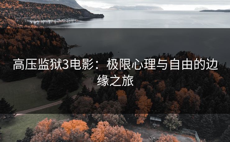 高压监狱3电影：极限心理与自由的边缘之旅